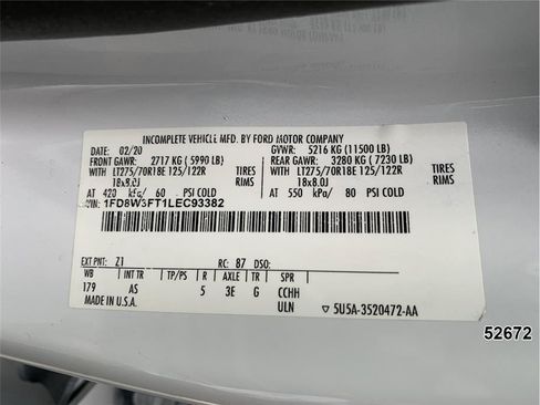 Used 2020 Ford F350 XL w/ Power Equipment Group AWD/4WD image 16