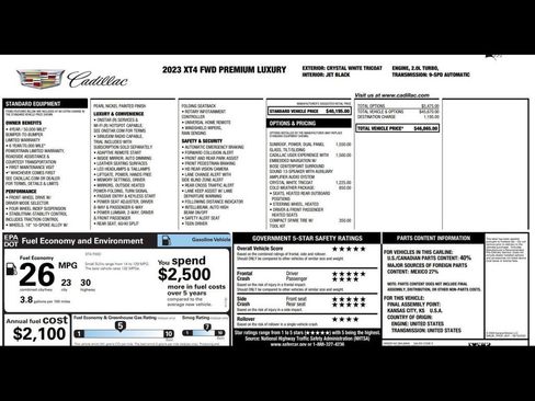 Used 2023 Cadillac XT4 Premium Luxury w/ Cold Weather Package image 3