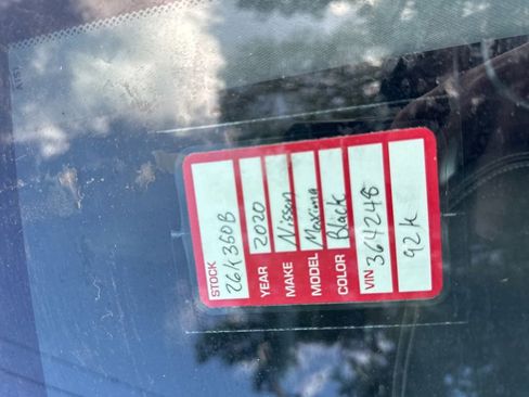 Used 2020 Nissan Maxima 3.5 SV w/ Floor Mat Group image 9