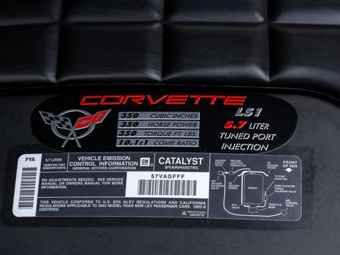 Used 2003 Chevrolet Corvette 50th Anniversary Edition w/ Preferred Equipment Group1 image 22