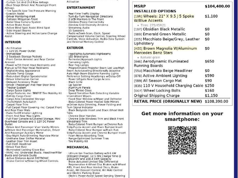Used 2023 Mercedes-Benz EQS 450+ SUV image 8