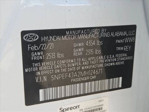 Used 2021 Hyundai Sonata SEL w/ Convenience Package FWD image 17