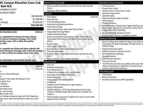 Used 2022 GMC Canyon Elevation w/ Trailering Package AWD/4WD image 38