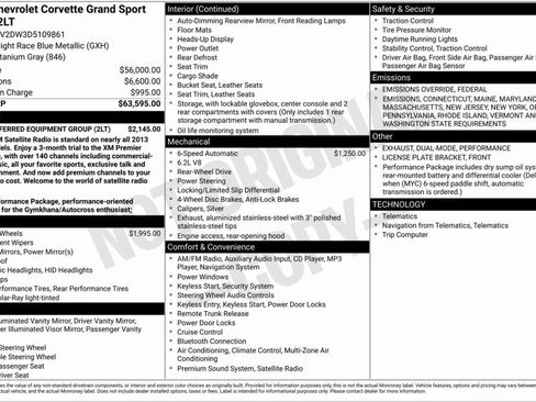 Used 2013 Chevrolet Corvette Grand Sport w/ 2LT Preferred Equipment Group image 7