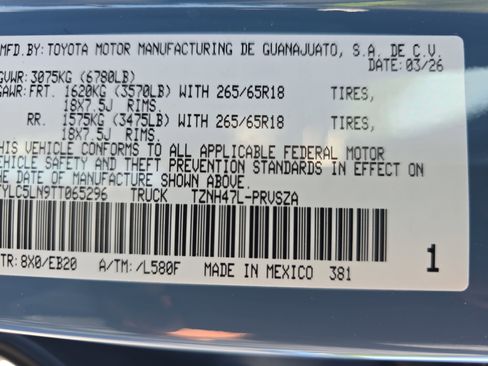 New 2026 Toyota Tacoma Limited AWD/4WD image 29