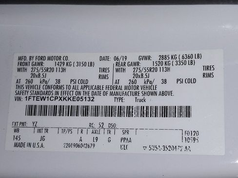 Used 2019 Ford F150 XL w/ Equipment Group 101A Mid RWD image 33