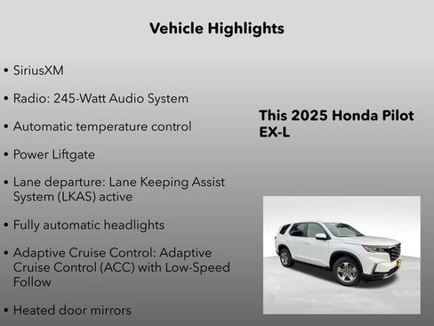 New 2025 Honda Pilot EX-L image 5