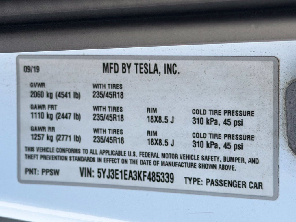 Used 2019 Tesla Model 3 Standard Range Plus RWD image 23