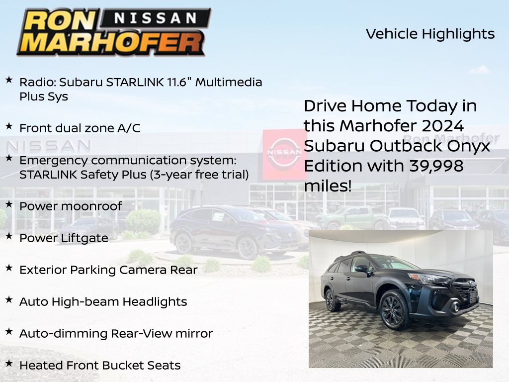 Used 2024 Subaru Outback Onyx Edition AWD/4WD image 14
