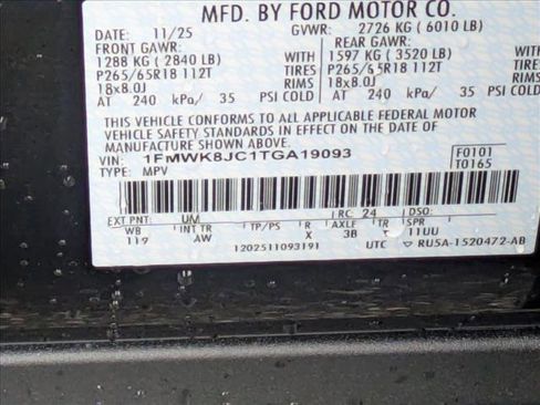 New 2026 Ford Explorer Tremor w/ Tremor Ultimate Package image 17