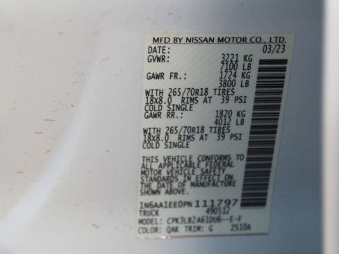 Used 2023 Nissan Titan SV RWD image 36