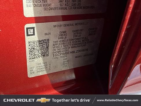 Used 2020 Chevrolet Silverado 1500 Custom w/ Infotainment Package RWD image 33