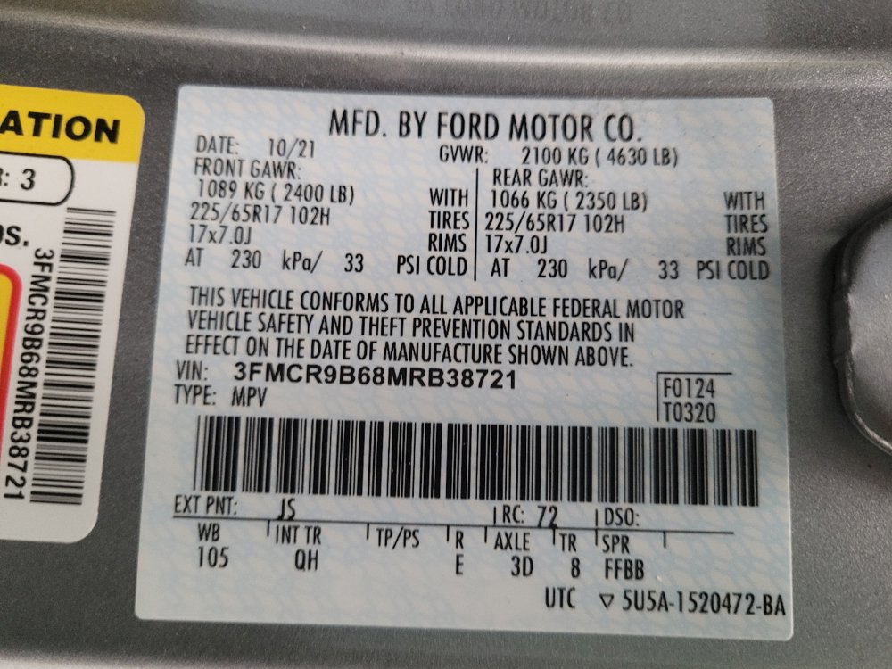 Used 2021 Ford Bronco Sport Big Bend w/ Big Bend Package AWD/4WD image 33