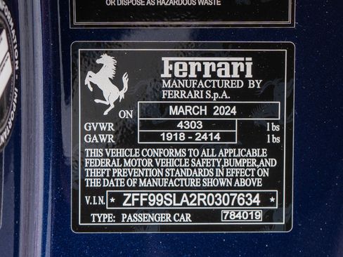 Used 2024 Ferrari 296 GTB RWD image 20