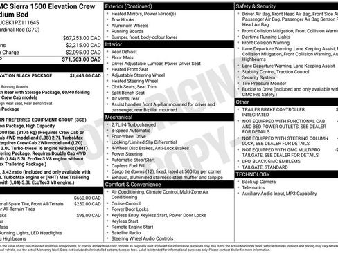Used 2023 GMC Sierra 1500 Elevation w/ LPO, Elevation Black Package AWD/4WD image 2