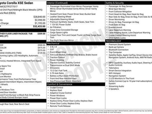 New 2026 Toyota Corolla XSE FWD image 7