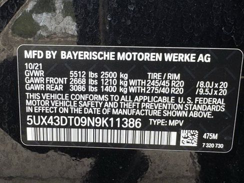 Used 2022 BMW X4 M40i AWD/4WD image 39