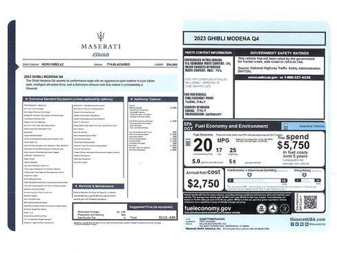 Certified 2023 Maserati Ghibli Modena Q4 AWD/4WD image 25