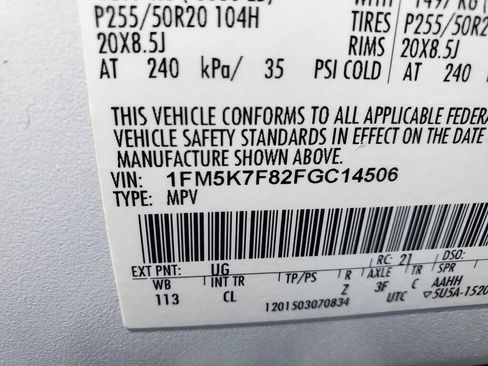 Used 2015 Ford Explorer Limited w/ Equipment Group 302A FWD image 15
