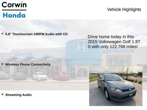 Used 2015 Volkswagen Golf S FWD image 6