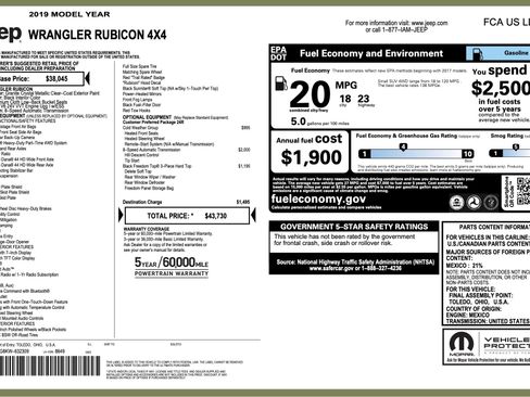 Used 2019 Jeep Wrangler Rubicon w/ Cold Weather Group image 6