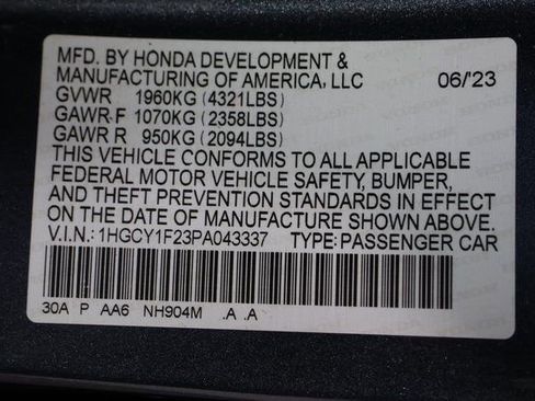 Certified 2023 Honda Accord LX image 27