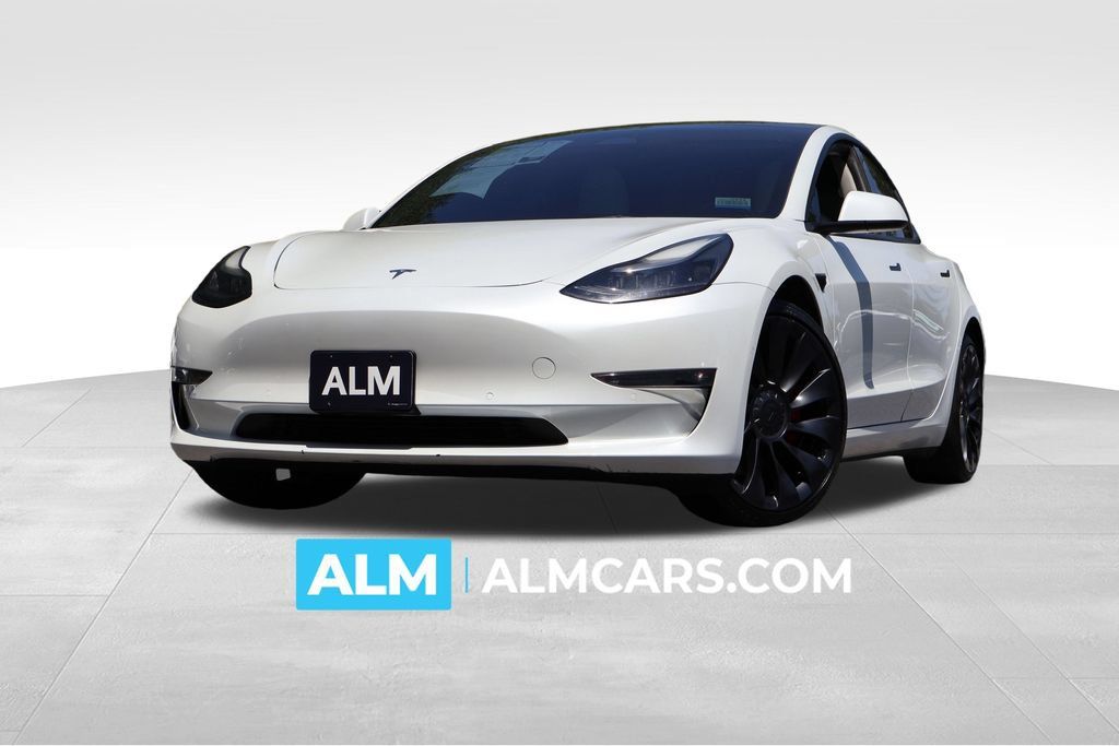 Used 2022 Tesla Model 3 Performance AWD/4WD image 1