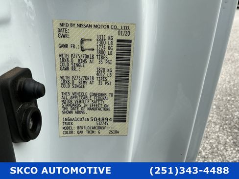 Used 2020 Nissan Titan PRO-4X w/ Pro-4x Convenience Package AWD/4WD image 28