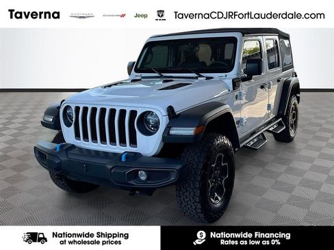 Used 2022 Jeep Wrangler Unlimited Rubicon 4xe w/ Cold Weather Group AWD/4WD image 1
