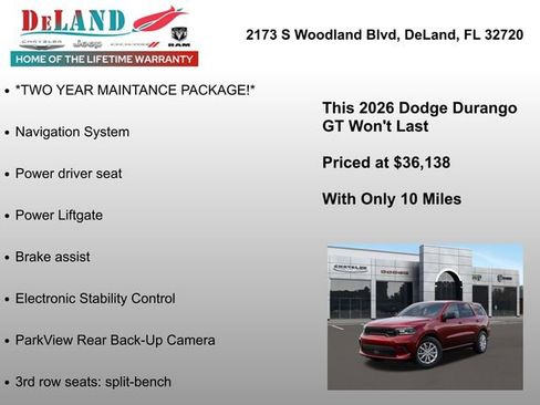 New 2026 Dodge Durango GT image 6