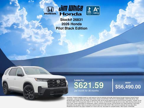 New 2026 Honda Pilot Black Edition image 3