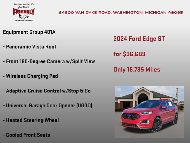 Used 2024 Ford Edge ST w/ Equipment Group 401A AWD/4WD image 5