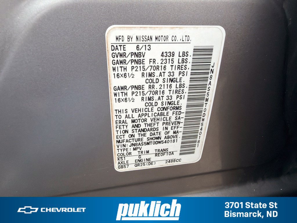 Used 2013 Nissan Rogue S w/ Special Edition Pkg FWD image 32
