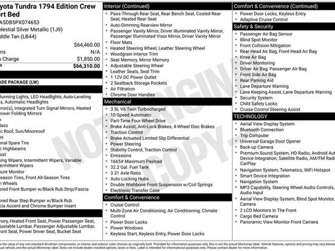 Used 2023 Toyota Tundra 1794 Edition image 2