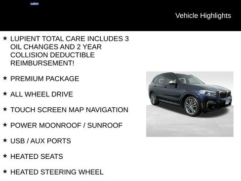 Used 2018 BMW X3 M40i w/ Premium Package AWD/4WD image 7