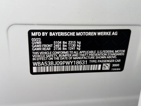 Used 2023 BMW 540i w/ M Sport Package RWD image 38