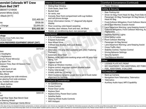 New 2026 Chevrolet Colorado W/T RWD image 2