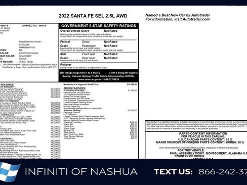 Used 2022 Hyundai Santa Fe SEL w/ Convenience + Premium Package AWD/4WD image 25