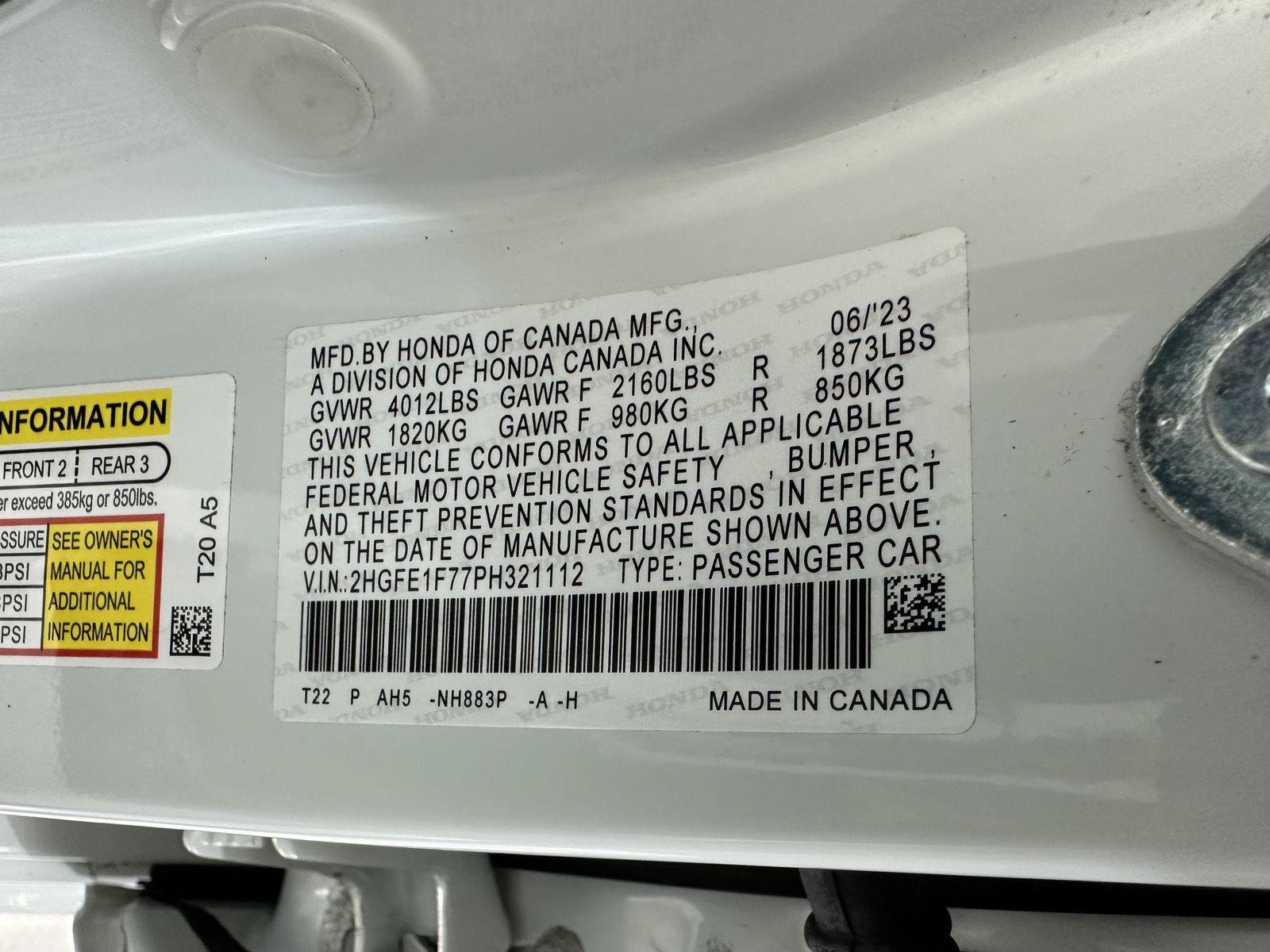 Used 2023 Honda Civic EX image 13