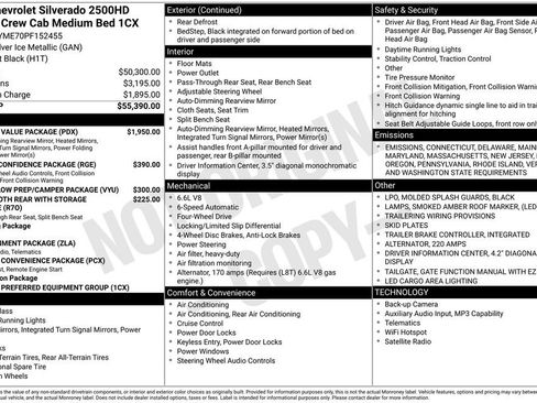 Used 2023 Chevrolet Silverado 2500 Custom w/ Custom Value Package image 6