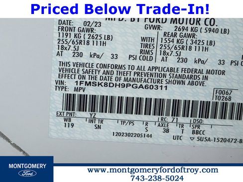 Used 2023 Ford Explorer XLT w/ Equipment Group 202A image 43