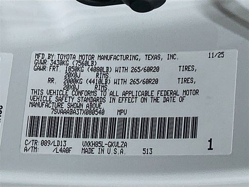 New 2026 Toyota Sequoia Limited image 31