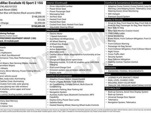 New 2025 Cadillac Escalade IQ Sport 2 image 32
