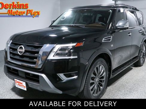 Used 2021 Nissan Armada Platinum w/ Captain's Chairs Package AWD/4WD image 1