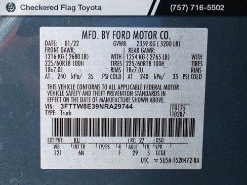 Used 2022 Ford Maverick Lariat w/ Lariat Luxury Package image 22