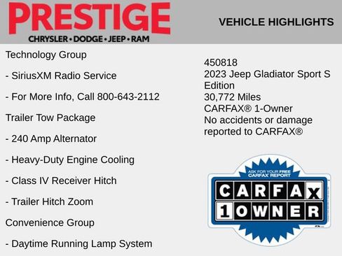 Used 2023 Jeep Gladiator Sport image 6