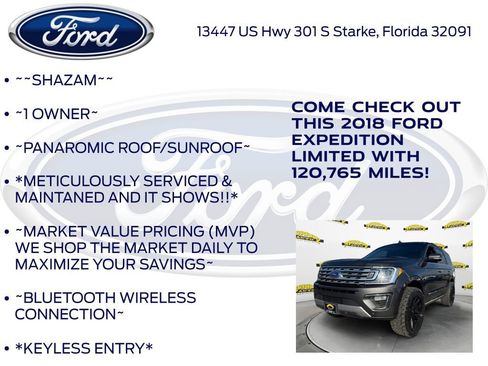 Used 2018 Ford Expedition Limited w/ Equipment Group 301A image 5