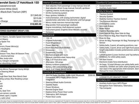 Used 2015 Chevrolet Sonic LT image 5