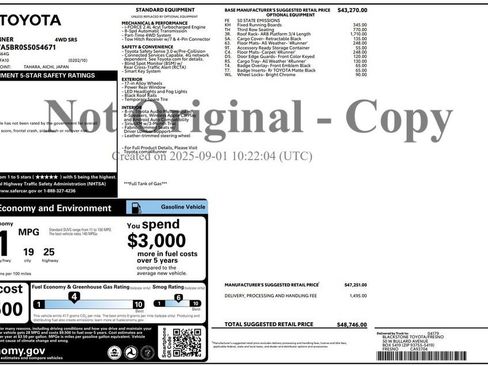Used 2025 Toyota 4Runner SR5 AWD/4WD image 4