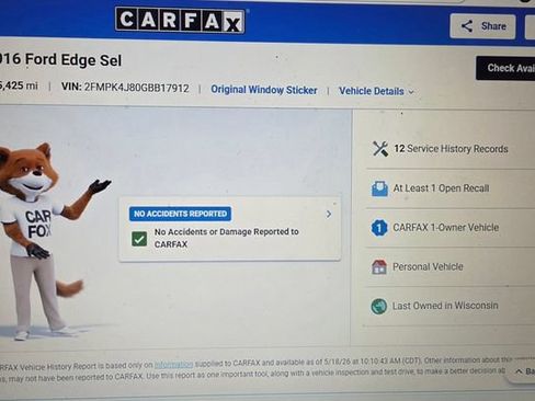 Used 2016 Ford Edge SEL AWD/4WD image 46